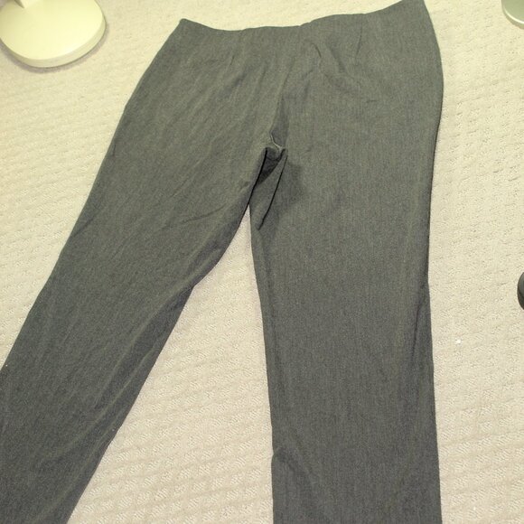 Talbots Size 14 Grey Classic Side Zip Straight Leg Pants - Picture 2 of 8